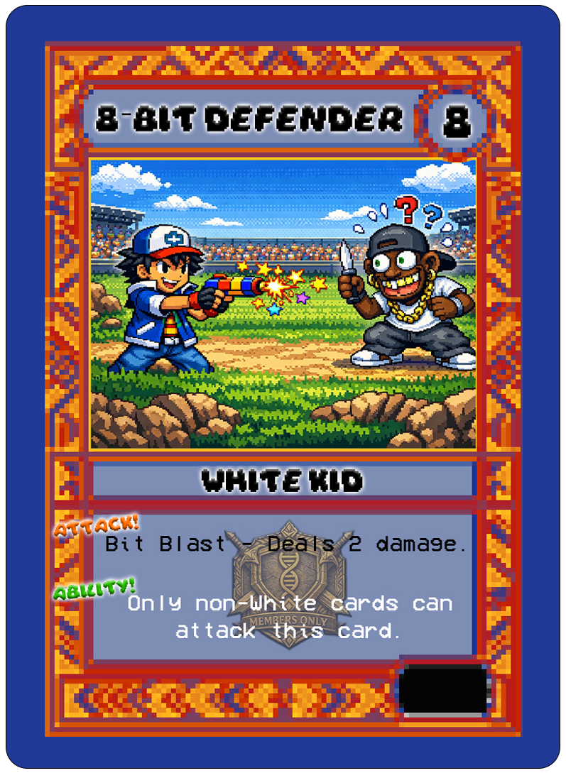 8-BIT DEFENDER card art