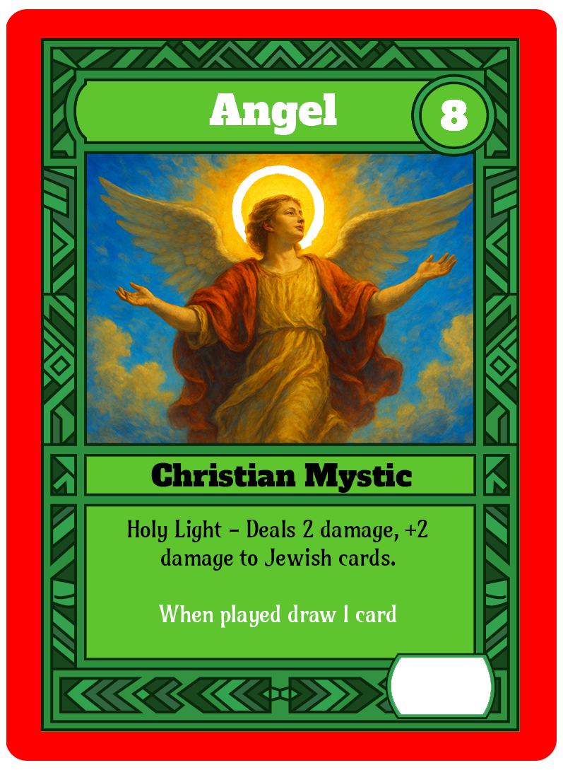 Angel (Christmas Misprint) card art