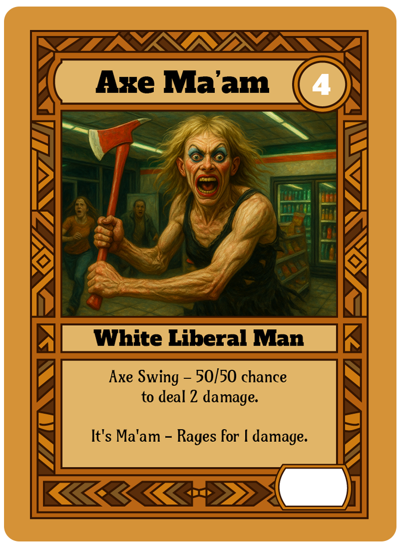 Axe Ma’am card art
