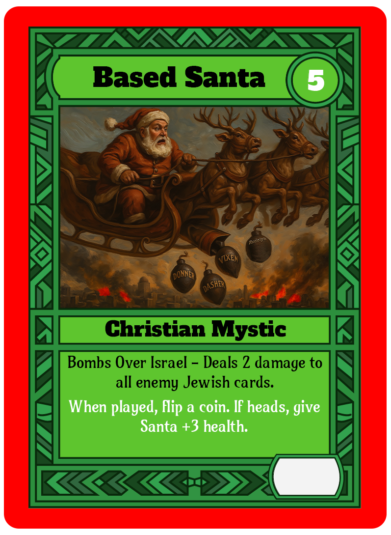 Based Santa card art