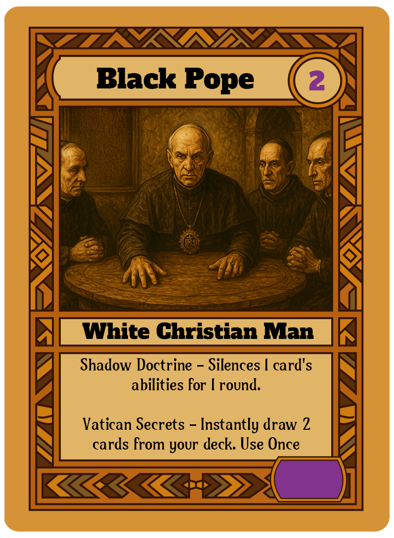 Black Pope card art