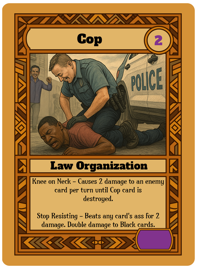 Cop card art