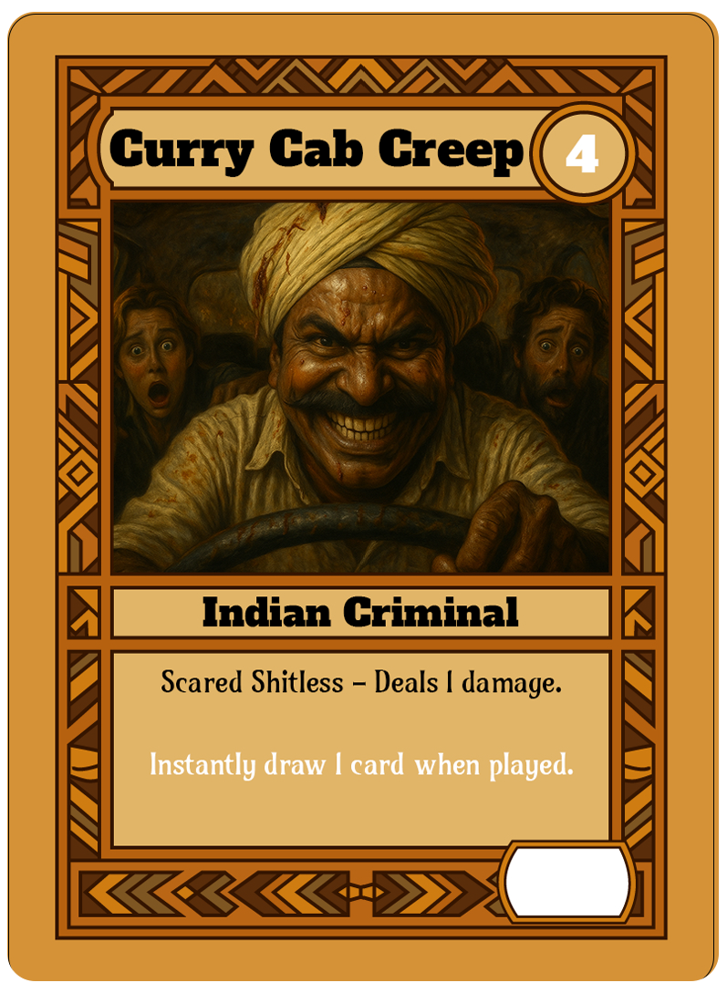 Curry Cab Creep card art
