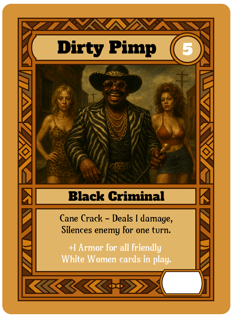 Dirty Pimp card art