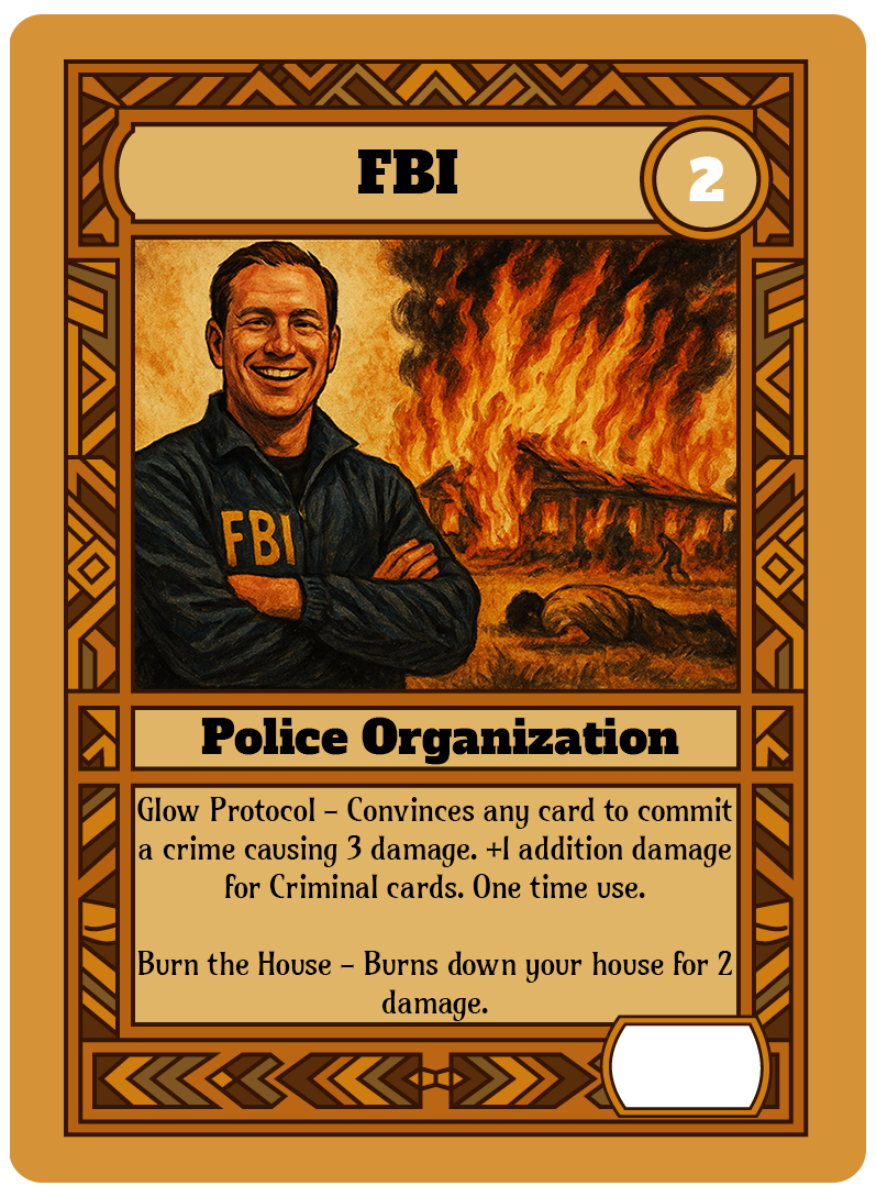 FBI card art