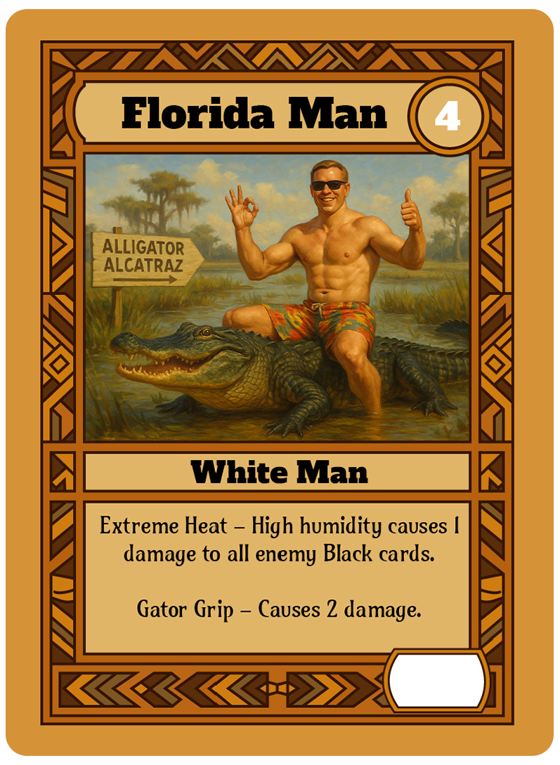 Florida Man card art