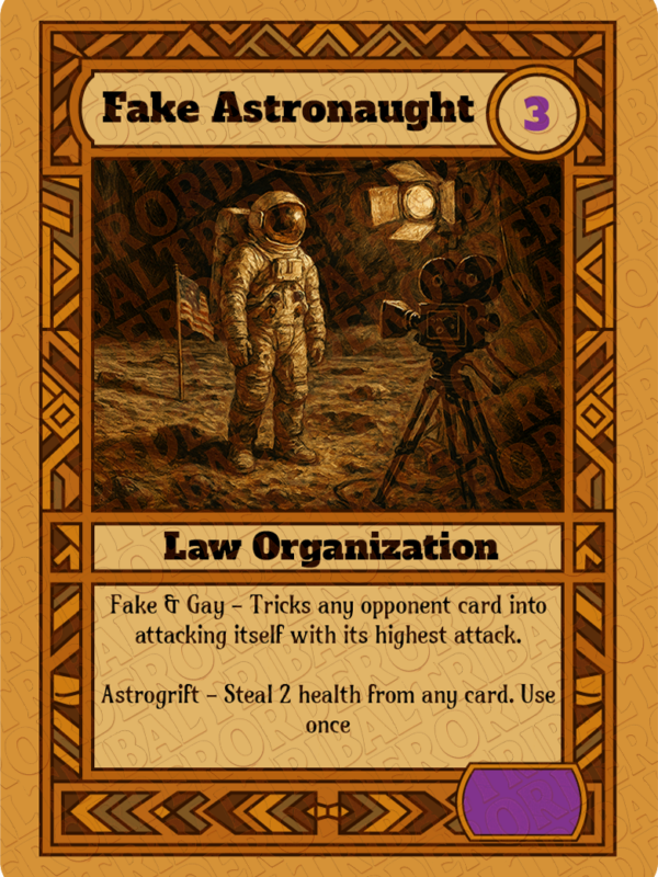 Fake Astronaught card art