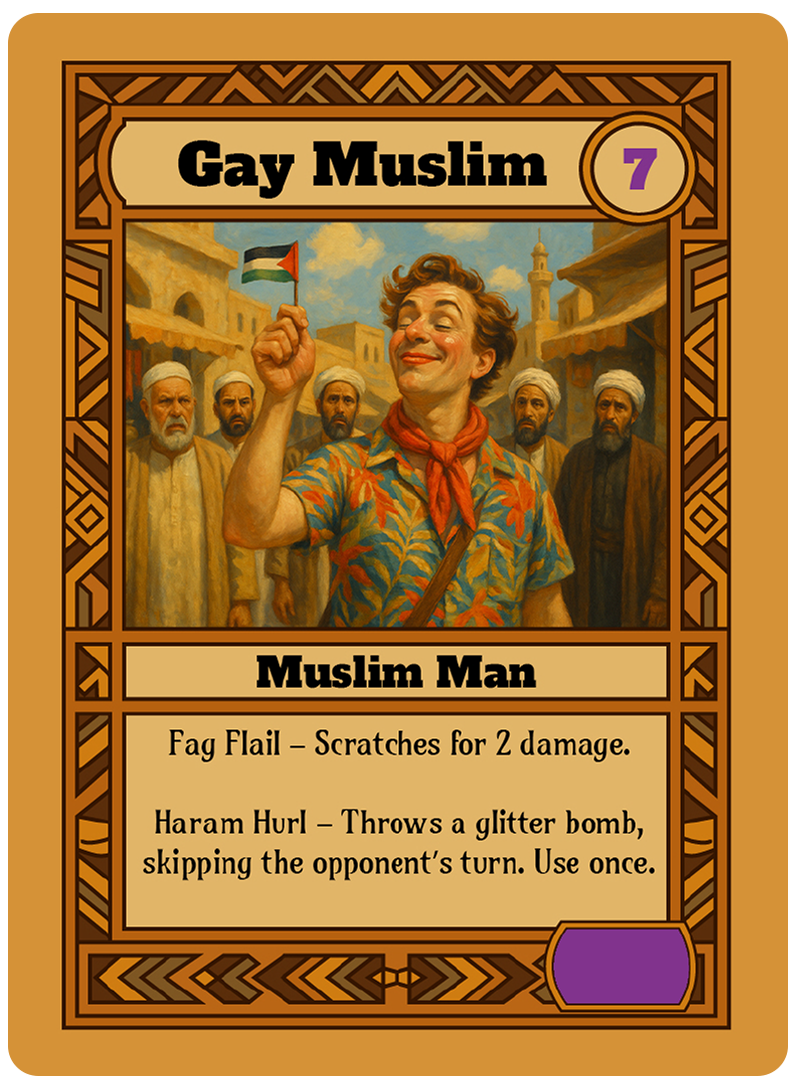Gay Muslim card art
