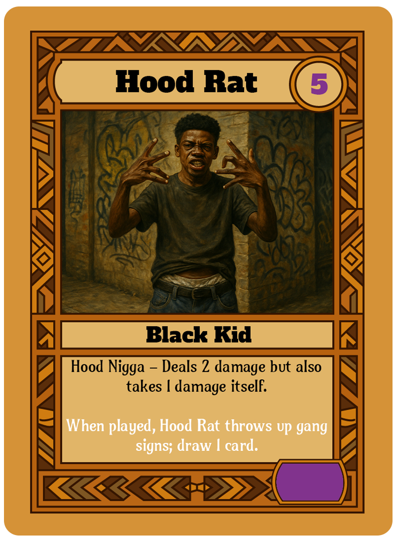 Hood Rat card art