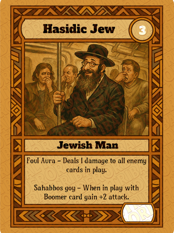 Hasidic Jew card art