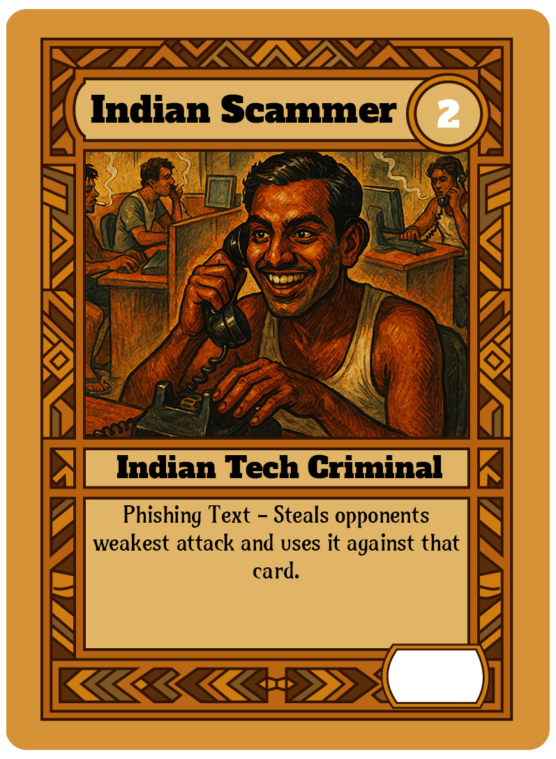 Indian Scammer card art