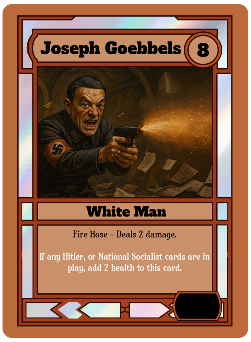 Joseph Goebbels card art