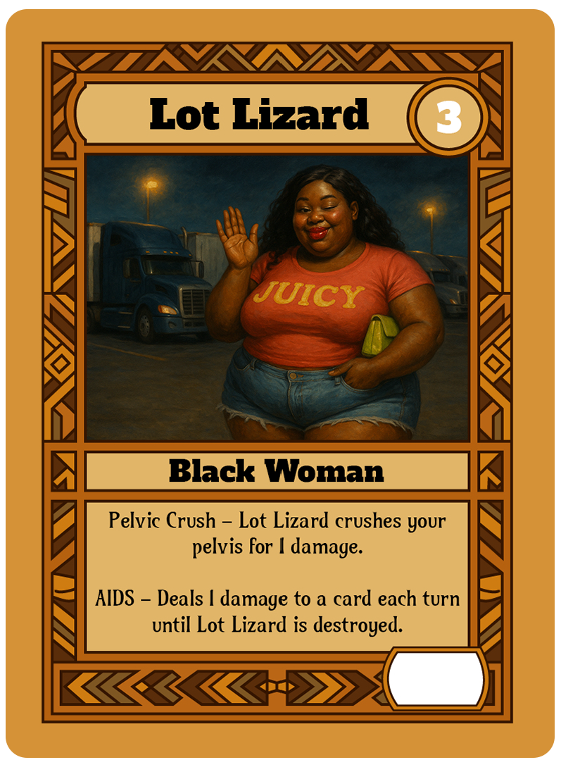 Lot Lizard card art