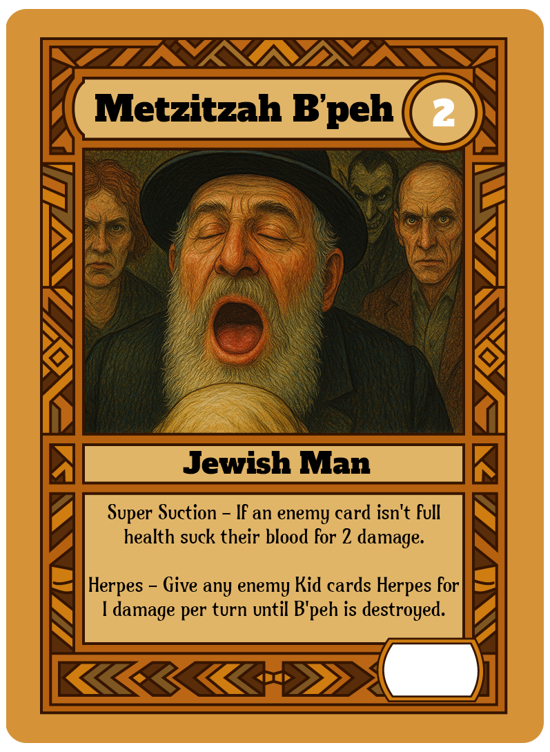 Metzitzah B’peh card art