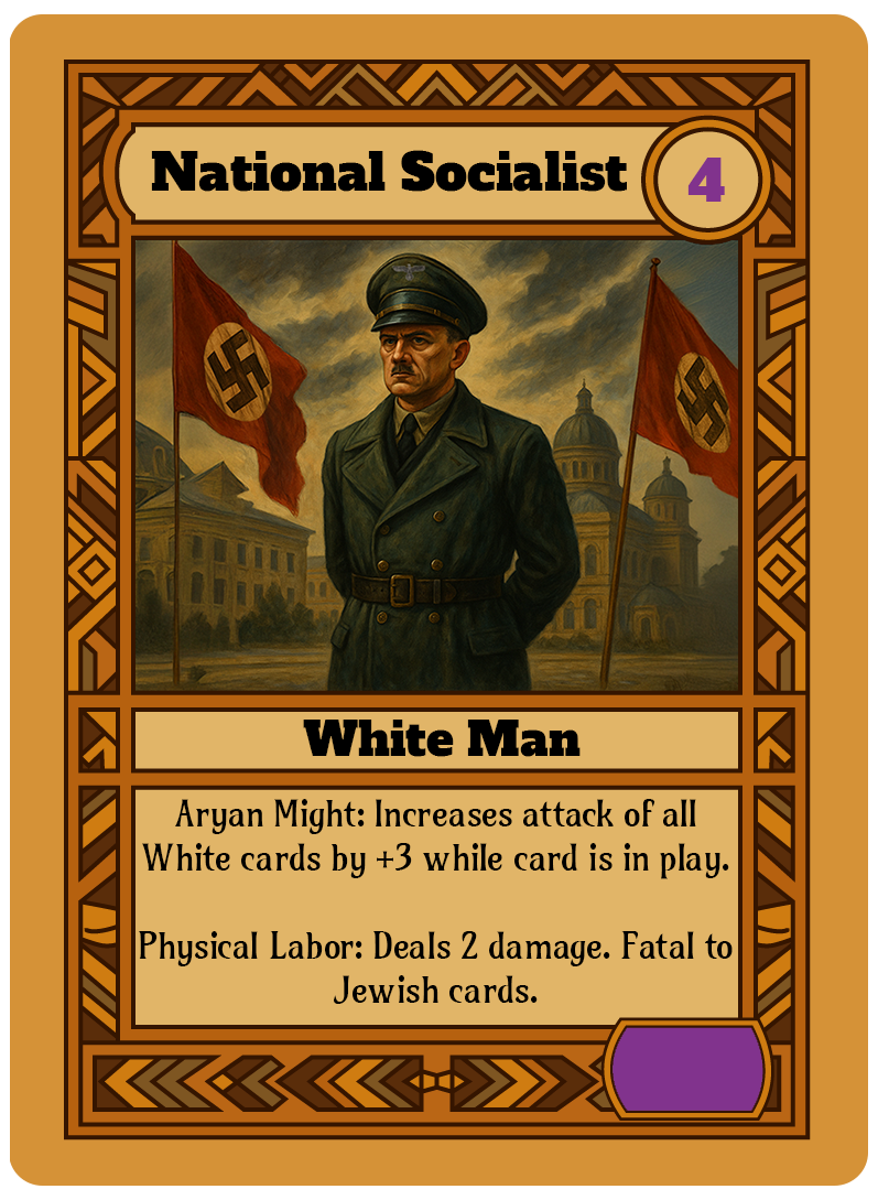 National Socialist card art
