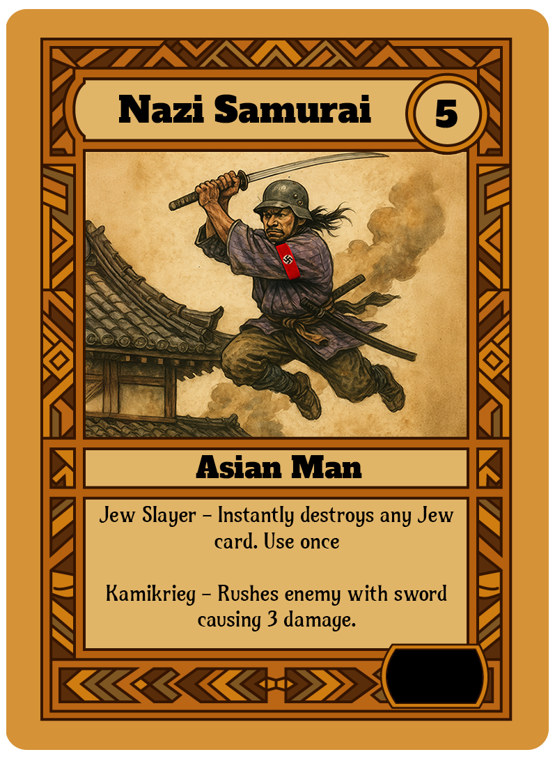 Nazi Samurai card art