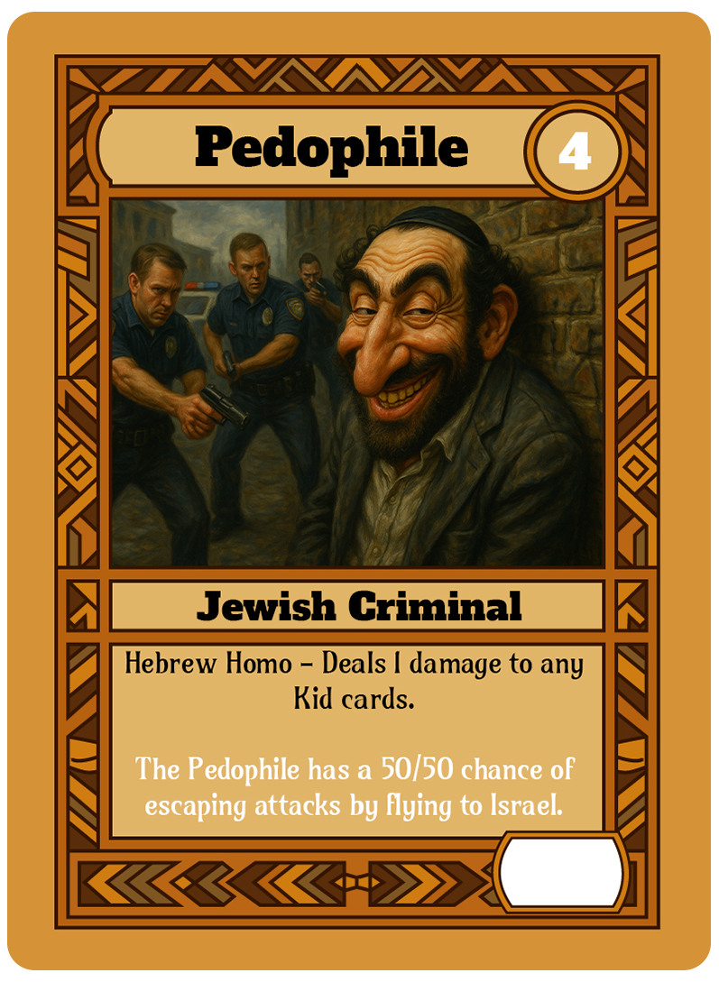 Pedophile card art
