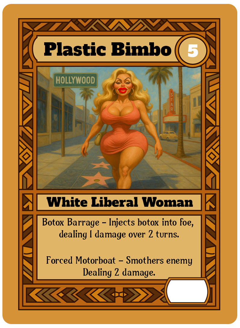 Plastic Bimbo card art