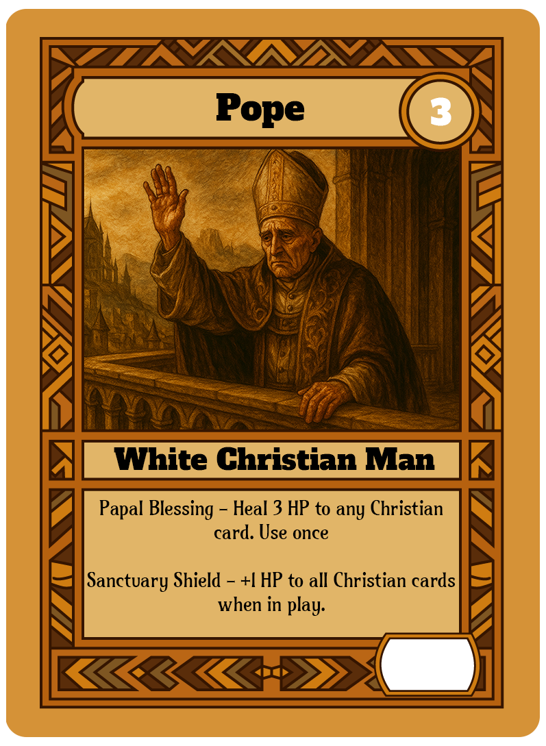 Pope card art