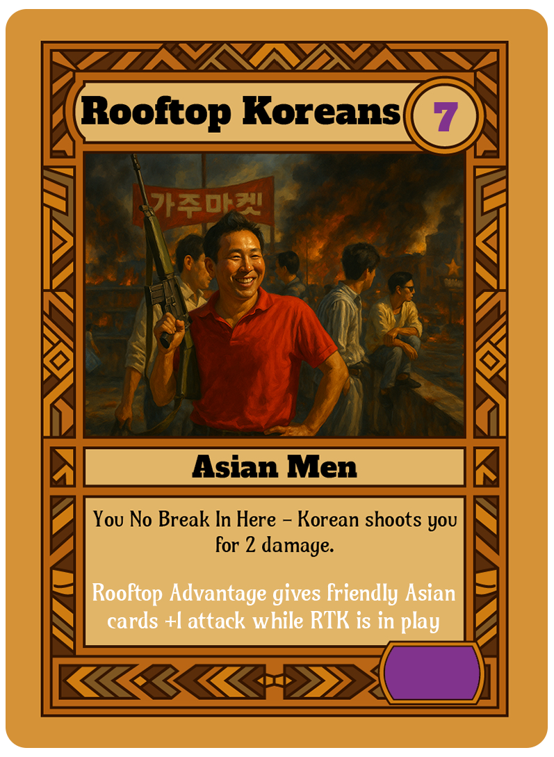 Rooftop Koreans card art