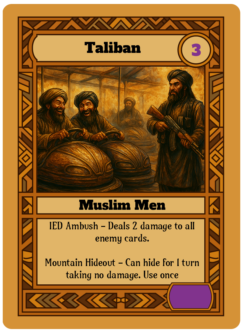 Taliban card art