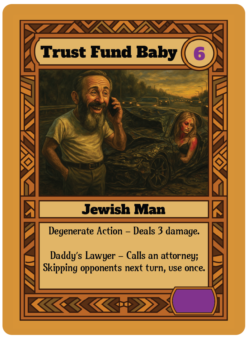 Trust Fund Baby card art