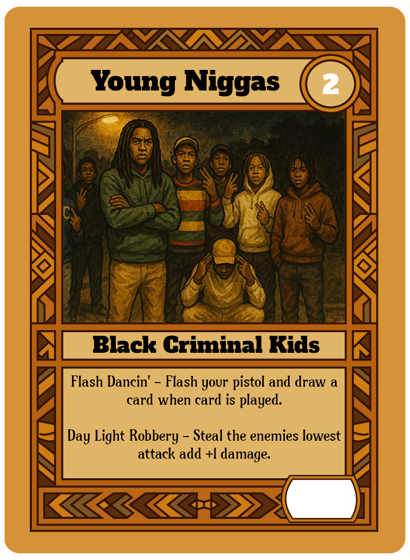 Young Niggas card art