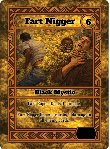 Fart Nigger card art