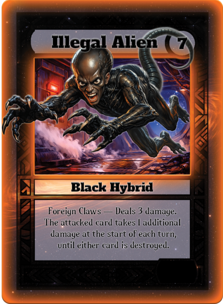 Illegal Alien card art