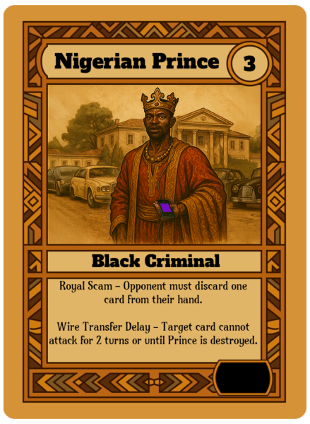Nigerian Prince card art