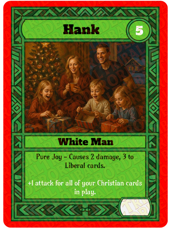 Hank (Christmas) card art