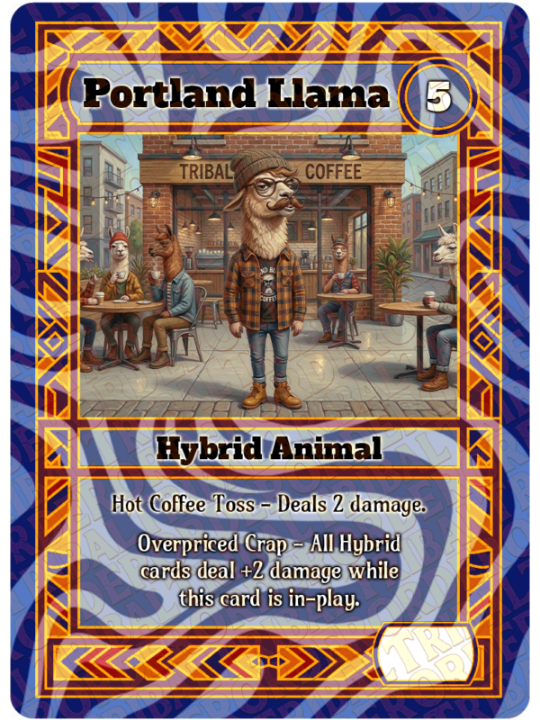 Portland Llama card art