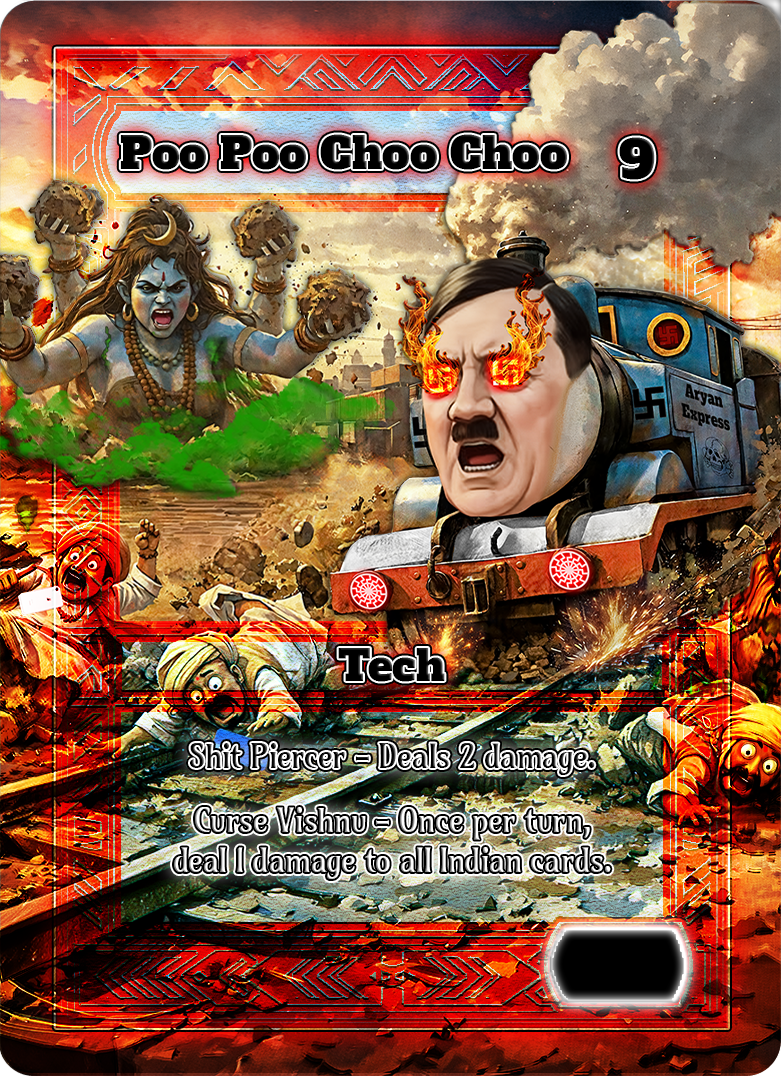 Poo Poo Choo Choo card art