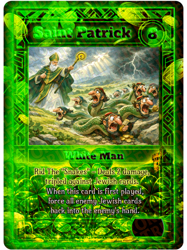 Saint Patrick card art