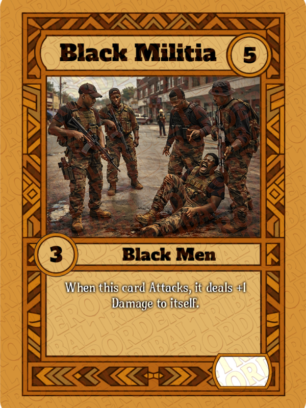 Black Militia card art