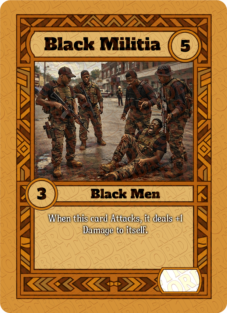 Black Militia card art