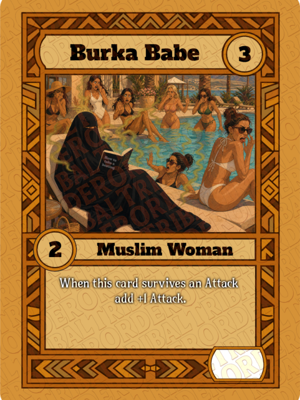 Burka Babe card art