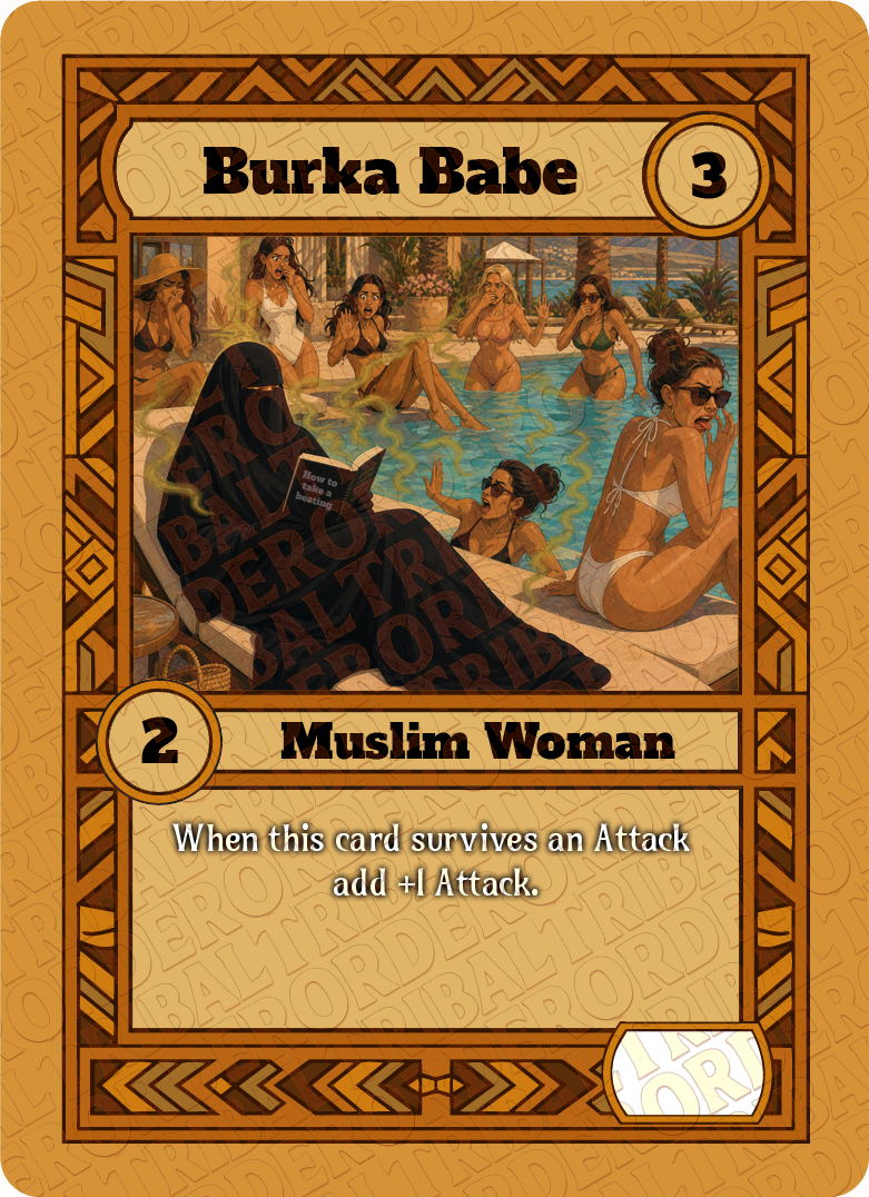 Burka Babe card art