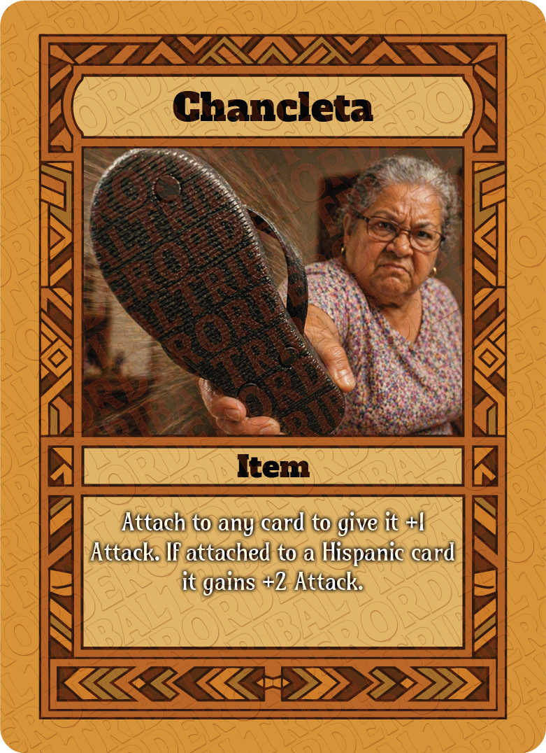 Chancleta card art