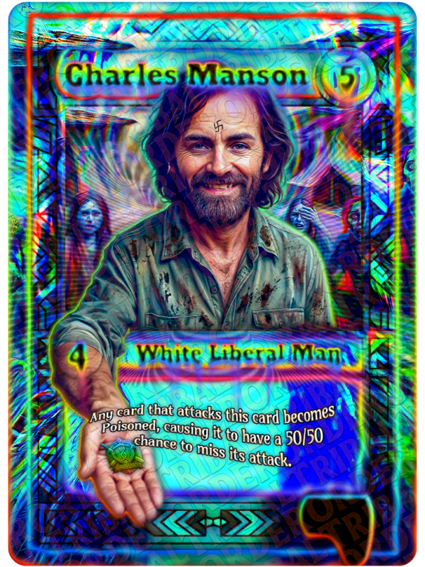 Charles Manson card art
