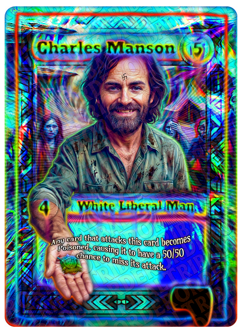 Charles Manson card art