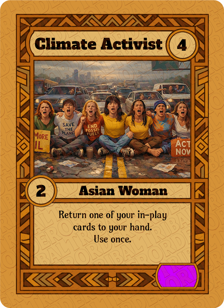 Climate Activist card art