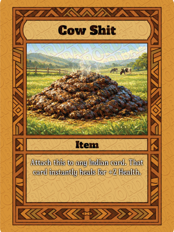 Cow Shit card art