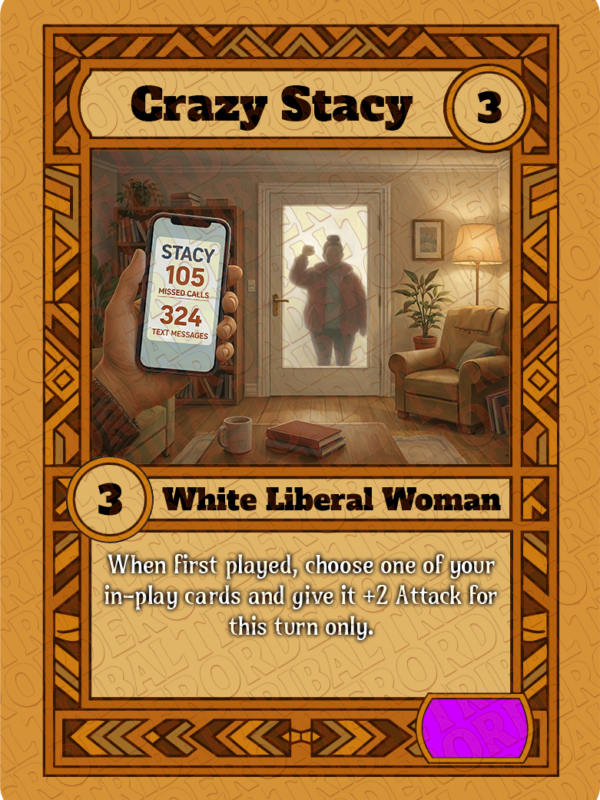 Crazy Stacy card art
