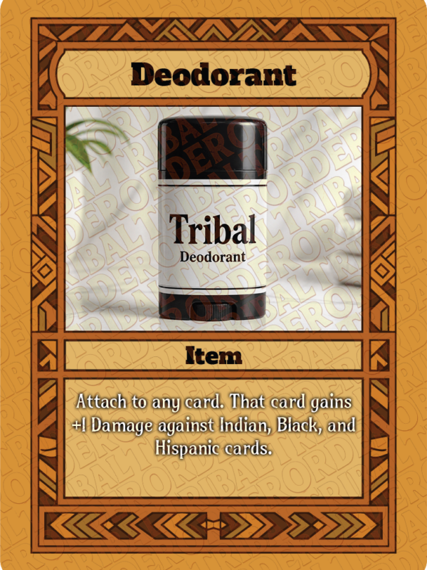 Deodorant card art