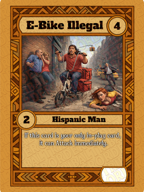 E-Bike Illegal card art