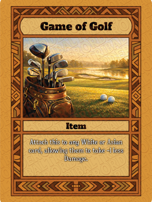 Game of Golf card art