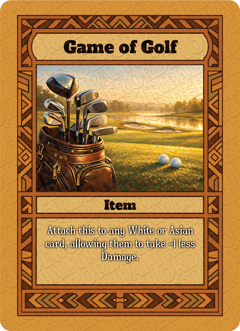Game of Golf card art