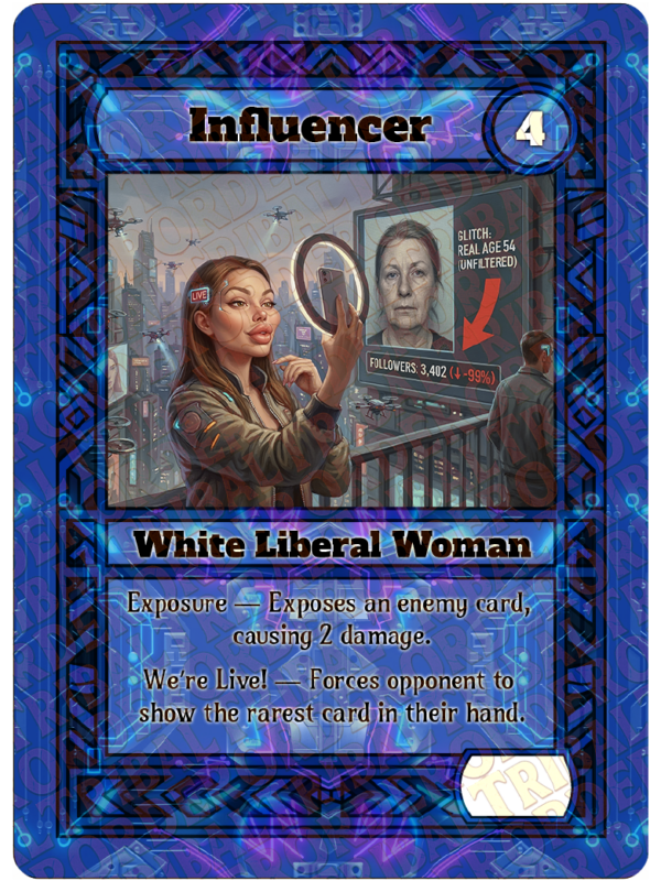 Influencer card art