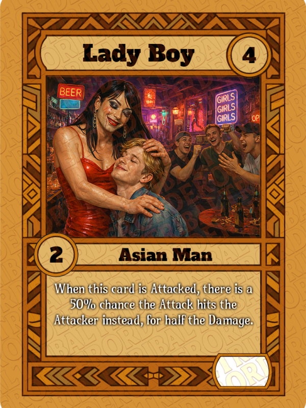 Lady Boy card art
